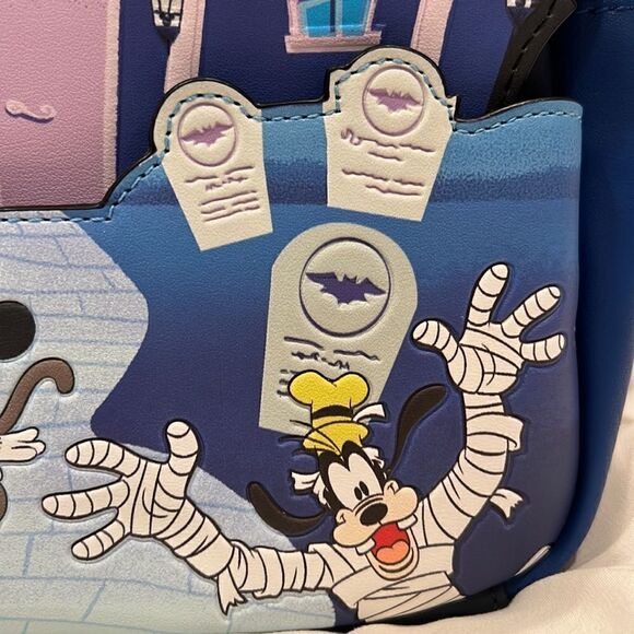 Loungefly X Disney Mickey and Friends Halloween Glow Haunted House Mini Backpack main image 9